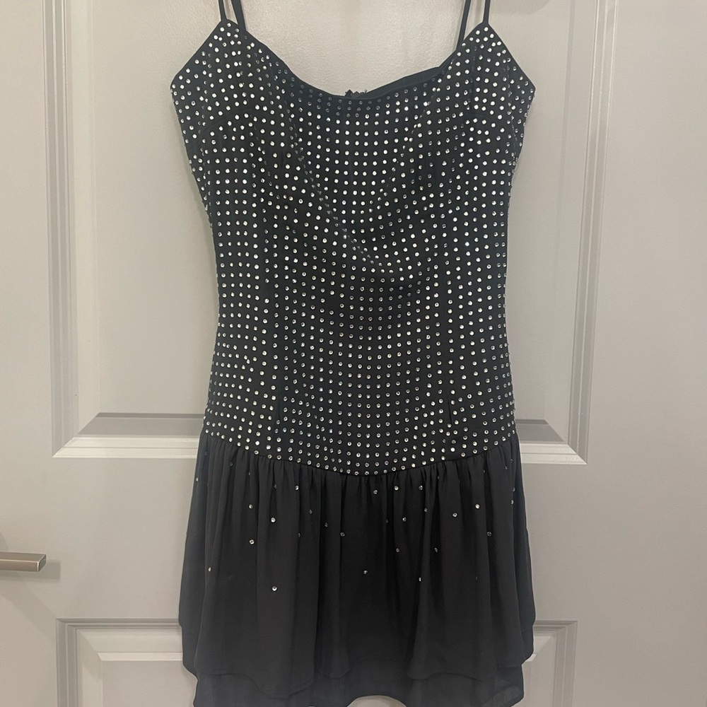 NBD Black Embellished Dress